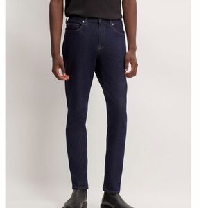 NWT•Everlane Uniform The Skinny Jean Dark Wash High Stretch Dark Indigo 31x30